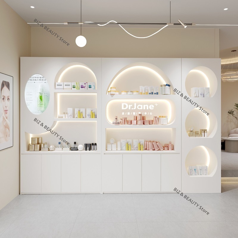Luxury Skincare Display - Armário Expositor de Cosméticos de Luxo
