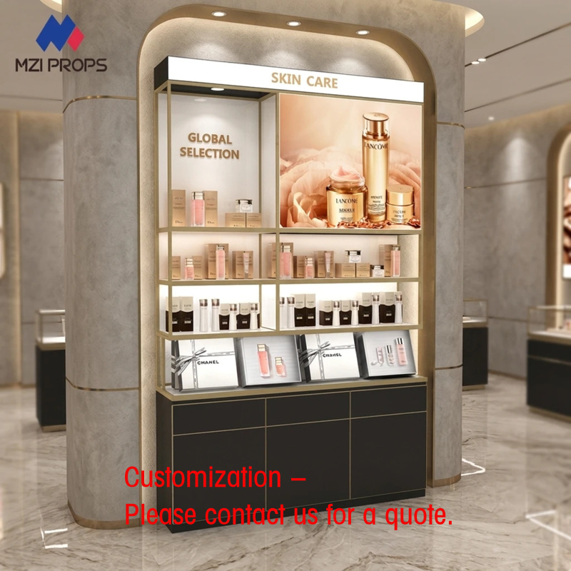 Luxury Skincare Display - Expositor de Cosméticos Personalizado de Luxo