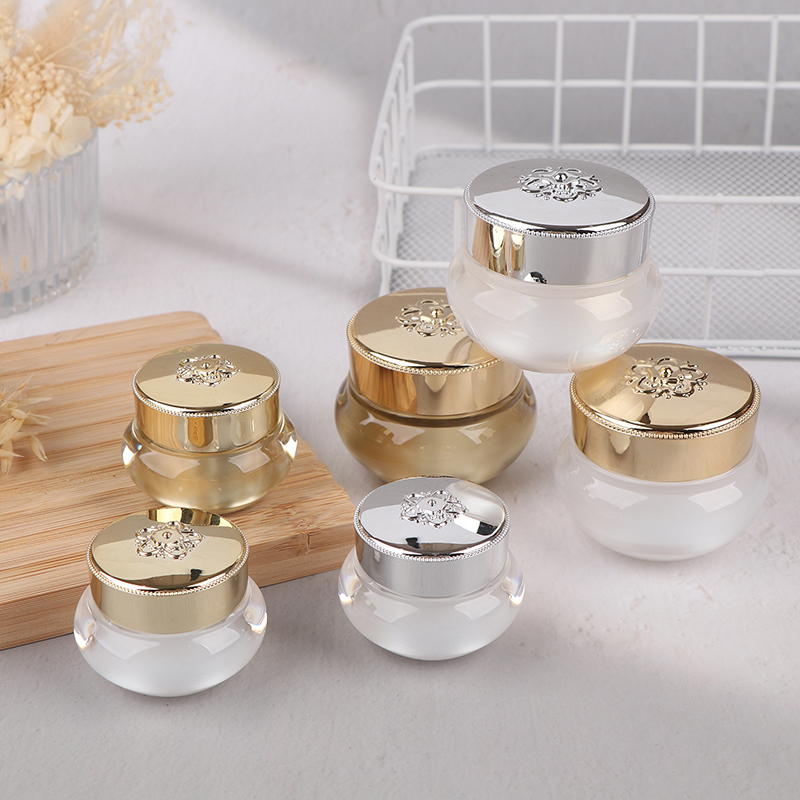 Luxury Skincare Containers - Frascos de Creme Acrílicos Vazios para
