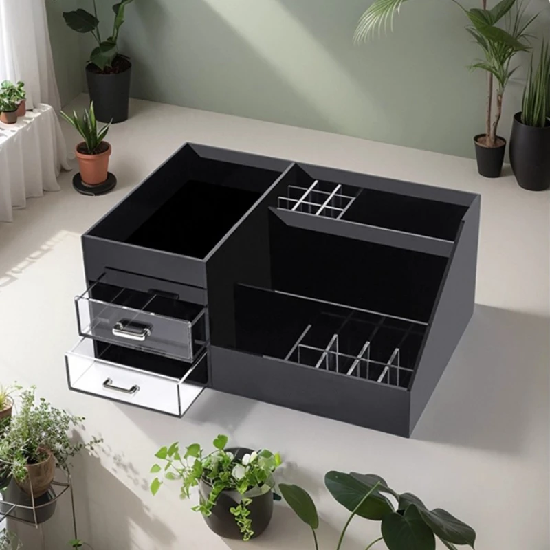 Luxury Skincare Display - Organizador de vaidade acrílico luxuoso bandeja