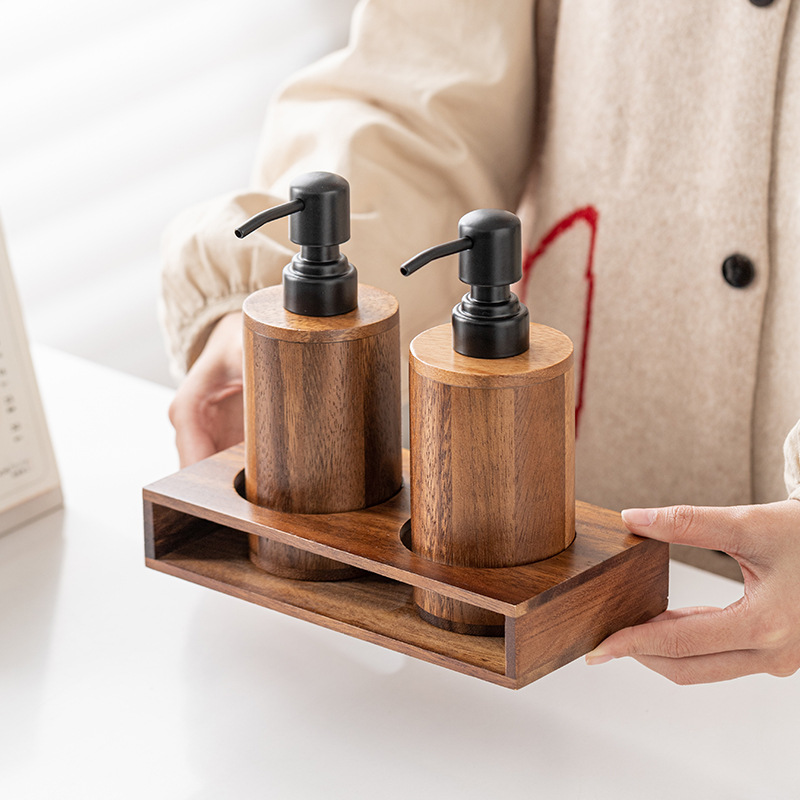 Luxury Skincare Tray - Garrafas vazias de porcião tipo prensa
