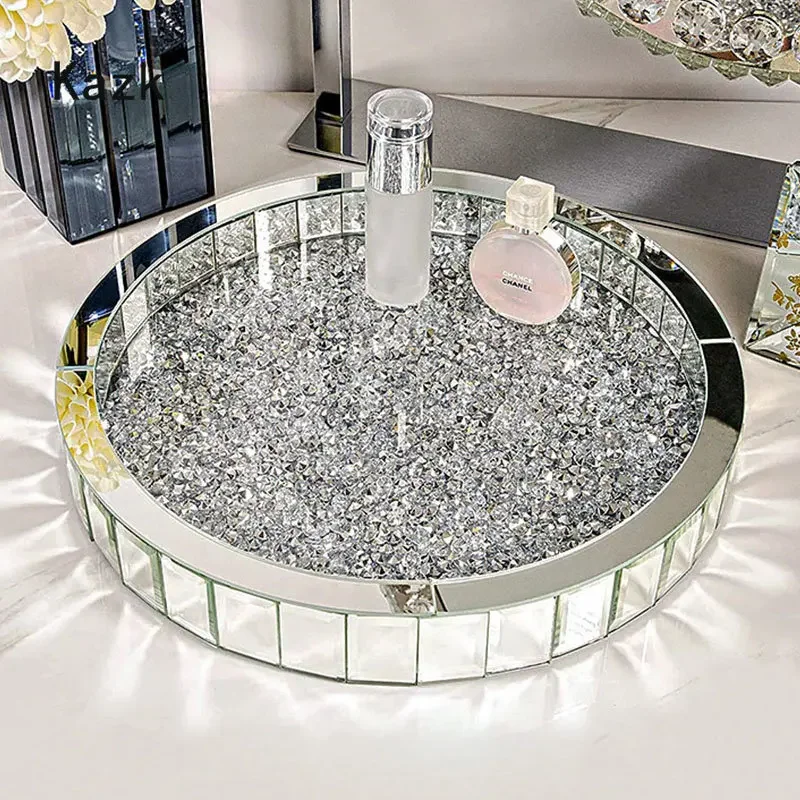 Luxury Skincare Tray - Luxuosa bandeja de armazenamento de vidro