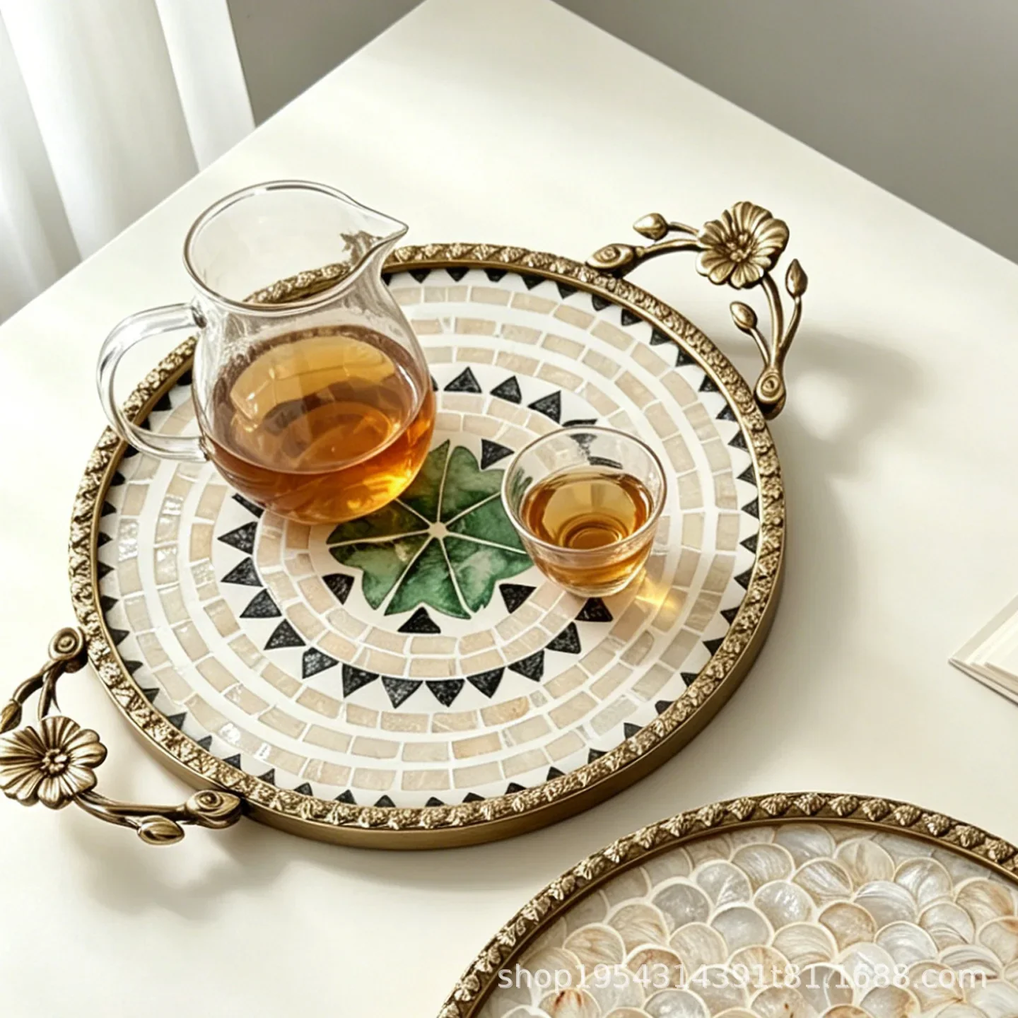 Luxury Skincare Tray - b7- Nova bandeja decorativa chinesa retrô
