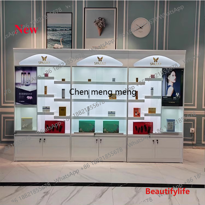 Luxury Skincare Display - Gabinete de Exibição de Produtos de
