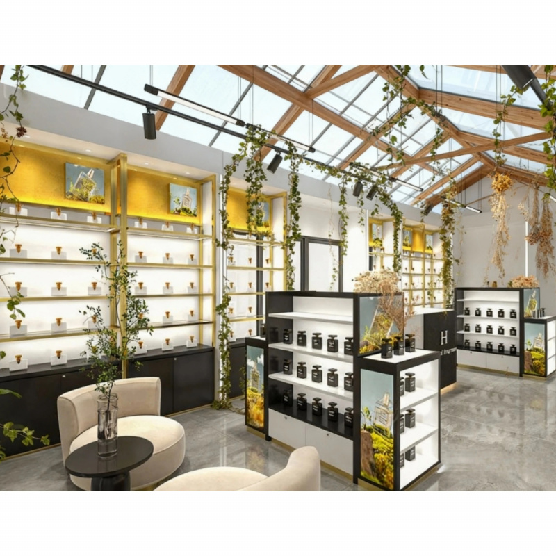 Luxury Skincare Shop - Expositor de Perfumes Personalizado para Lojas