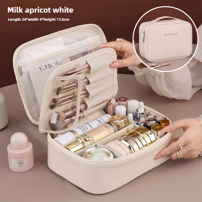Luxury Skincare Containers - Nova Necessaire Feminina de Grande Capacidade,