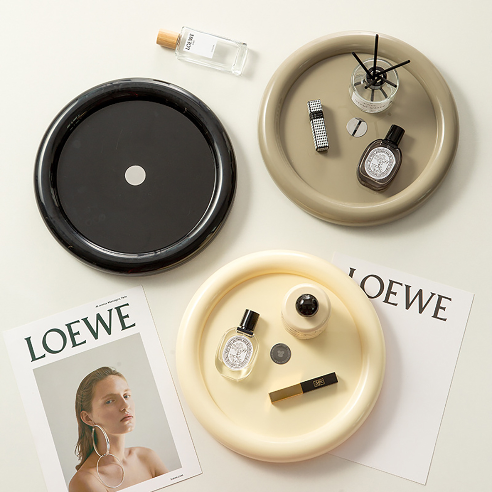 Luxury Skincare Tray - Organizador cosmético rotativo luz luxo perfume
