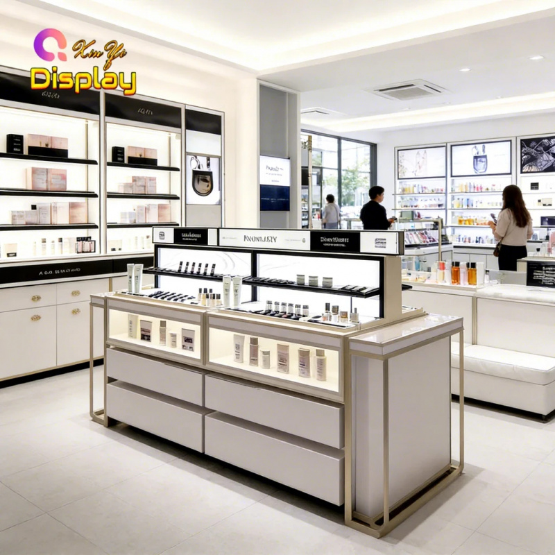 Expositores de Luxo para Lojas - Luxury Skincare Display avaliação e preço