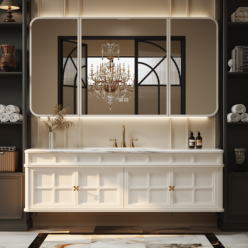Francês retro armário de banhe - Luxury Skincare Display avaliação e preço