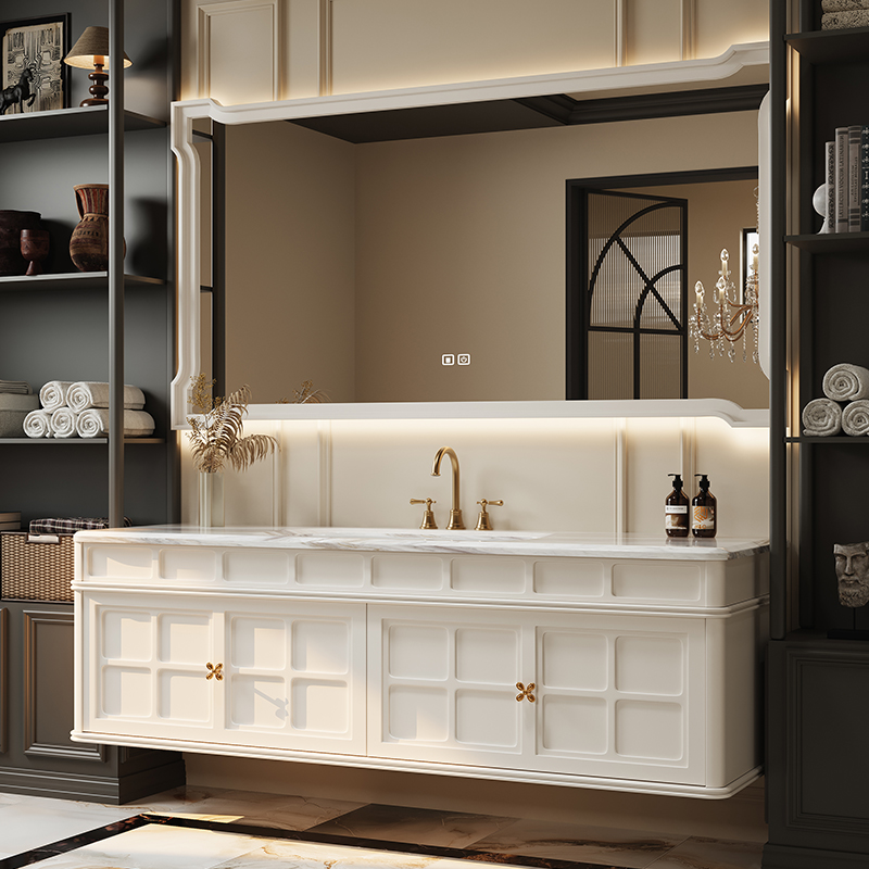 Francês retro armário de banhe - Luxury Skincare Display avaliação e preço