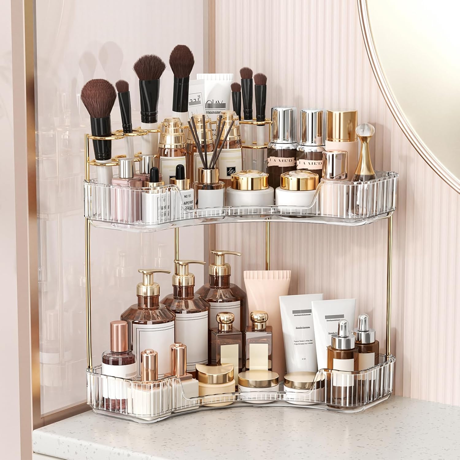 Organizador de Banheiro Transp - Luxury Skincare Tray avaliação e preço
