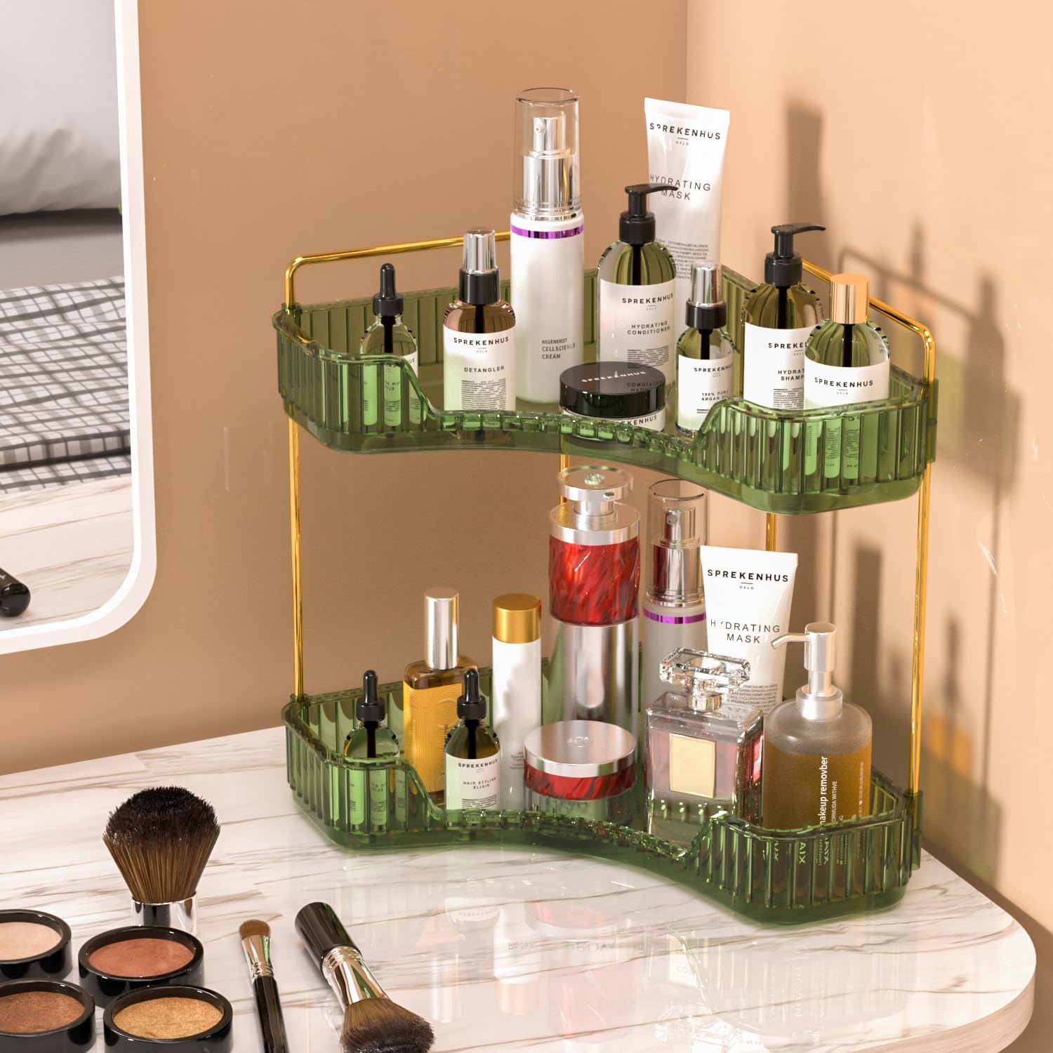 Organizador de Banheiro Transp - Luxury Skincare Tray avaliação e preço