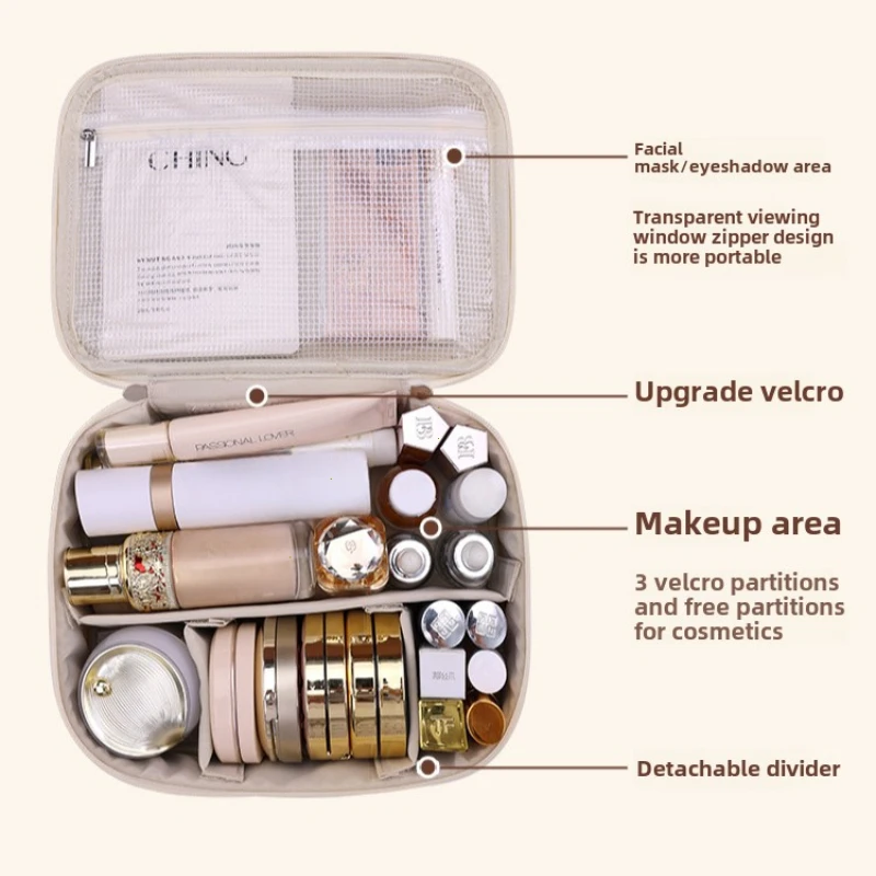 Nova Necessaire Feminina de Gr - Luxury Skincare Containers avaliação e preço